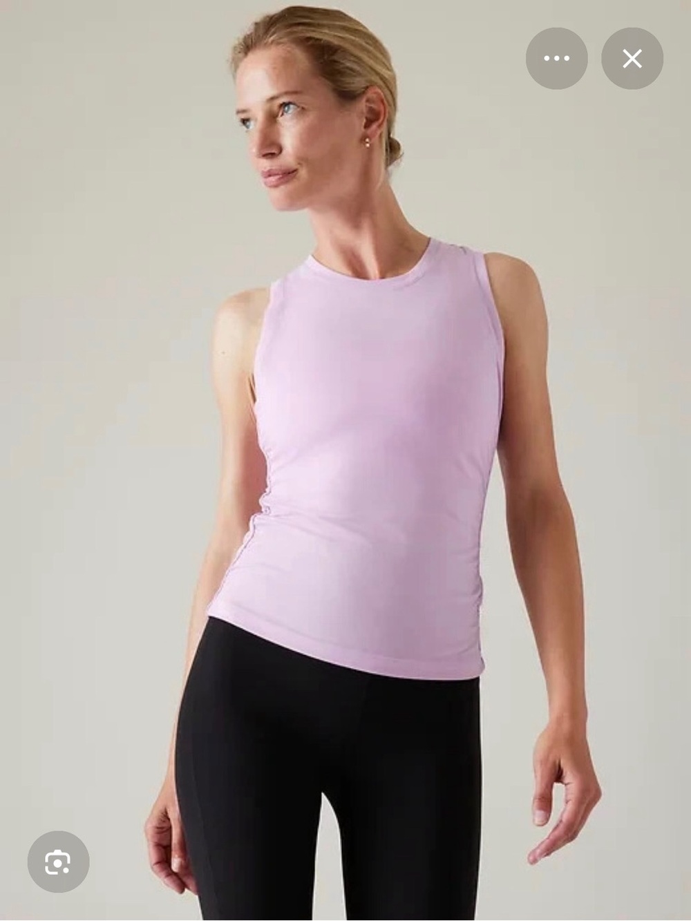 NWT Athleta With Ease Cinch Tank M Begonia Pink
